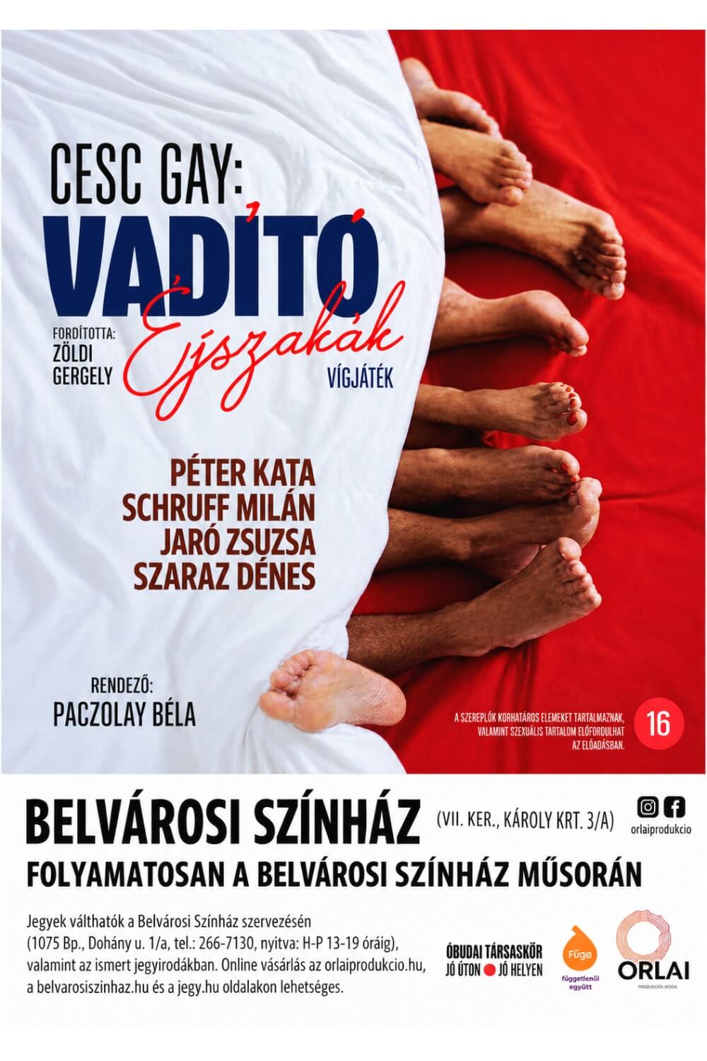 You are currently viewing 2. CESC GAY: VADÍTÓ ÉJSZAKÁK c. vígjátéka – Vélemény